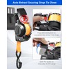 2 Pcs Dual-Pivot Retractable Truck Bed Ratchet Straps, Multi-Angle Rotation