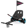 Gotrax Hoverboard Attachment with Rear Shock Absorption, Hoverboard Go Kart(BLA)