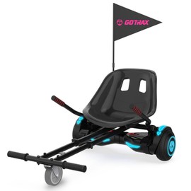 Gotrax Hoverboard Attachment with Rear Shock Absorption, Hoverboard Go Kart(BLA)