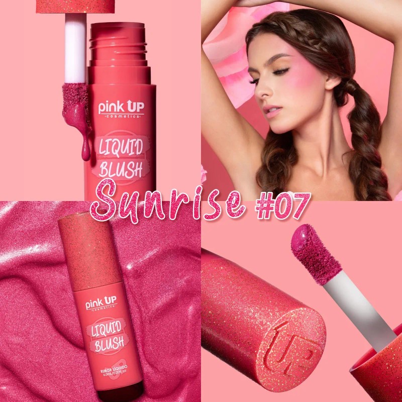 Rubor Liquido Pink Up Liquid Blush Tono Del Maquillaje 07