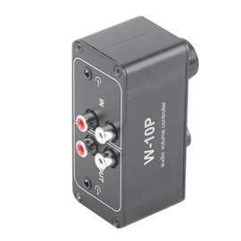 Mini Stereo Audio Volume Controller Sound Control Box with Solid Aluminium Alloy Shell for DVDs CDS MP3s TVS Mobile Phones Computers Tablets Turntables Sound Cards Guitars