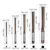 sourcing map 5pcs Hand Reamers Set 4mm 6mm 8mm 10mm