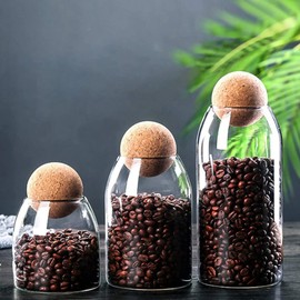 Veulrn 4 Pieces Wine Cork Ball Stopper Wine Cork Stopper Wooden Cork Ball for Decanter Cork Replacement