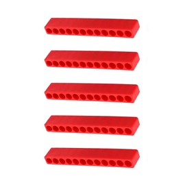 Nimomo 5 Piece Bit Storage, Screwdriver Head Storage Bit Box Empty Plastic 12 Holes with Hex Shank Screwdriver Bit Holder