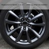 Tissting 4 Pcs Wheel Hub Caps Outer Diameter 57mm 50mm