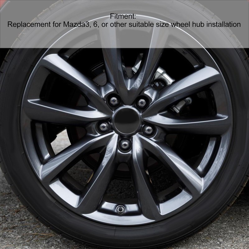 Tissting 4 Pcs Wheel Hub Caps Outer Diameter 57mm 50mm