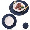 Homaxy Round Faux Leather Placemats and Coasters, Washable Dual-Side Table