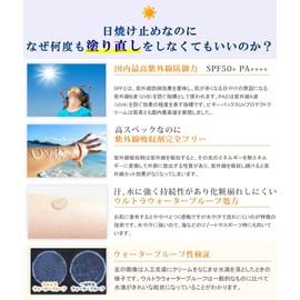 Piggybucks UV Protective Cream SPF 50+, PA+++++: Provides a non-chemical protection that is the best in Japan, but does not require re-painting.