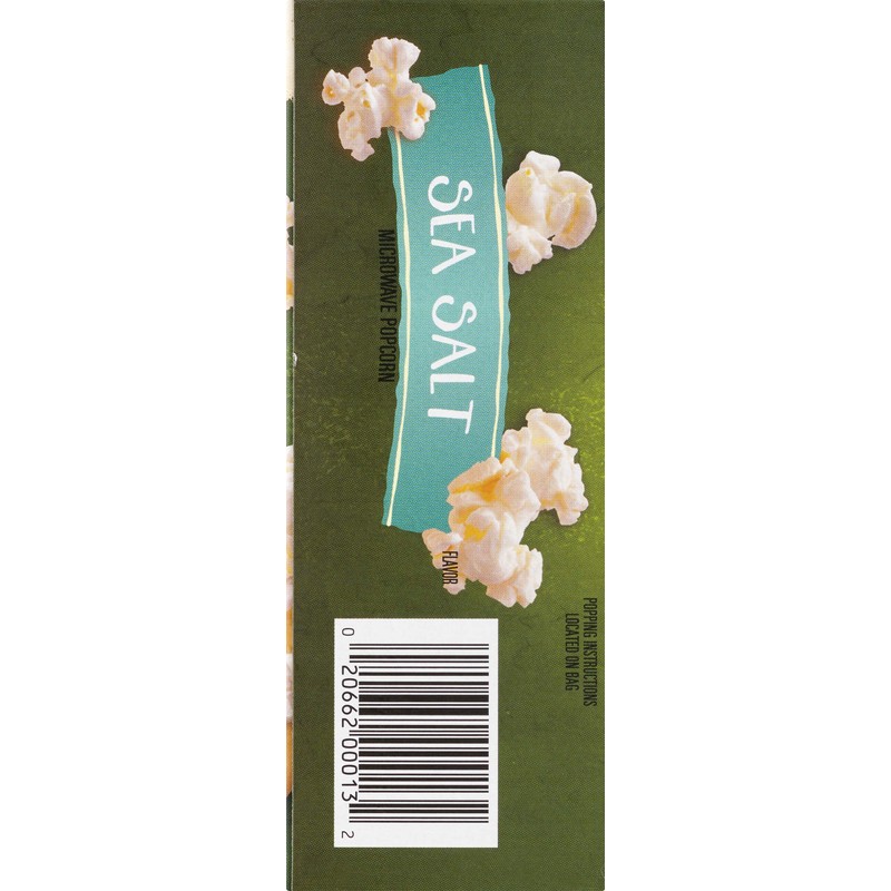 Newman's Own Microwave Popcorn, Sea Salt, 9.6-oz. (Pack of 12)