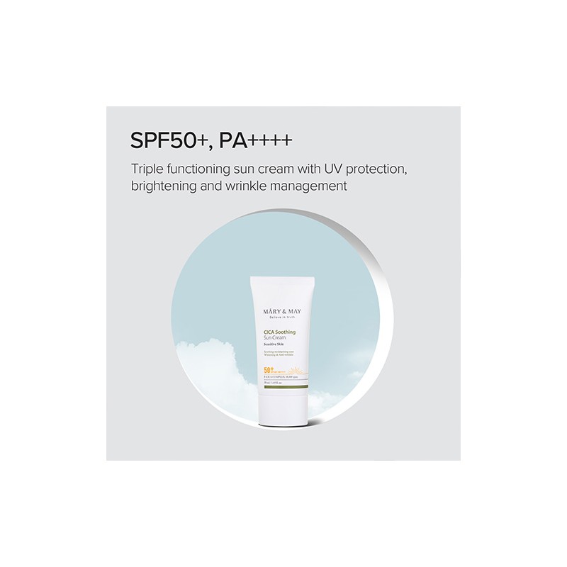 Mary&May [Mary&May]CICA Soothing Sun Cream SPF50+ PA++++ 50ml