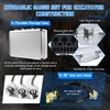 SINOCMP Hydraulic Pressure Gauges Test Kit 4000/6000/10000PSI, 9 Couplings 3