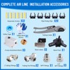 Shop Air Line Kit 3/4"×100'&200'&300' Compressed Air Line Kit, HDPE-Aluminum