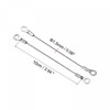 PATIKIL Stainless Steel Strap Cable 1.5mmx10cm 4pcs Eyelet End Security