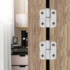 Ldzzuo 4pcs Detachable Door Hinges Stainless Steel Right Left Handed