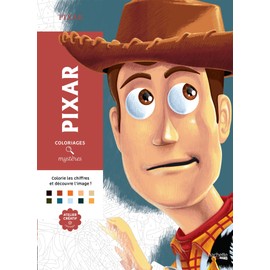 Pixar - 100 dessins à révéler [ Adult coloring book ] (French Edition)