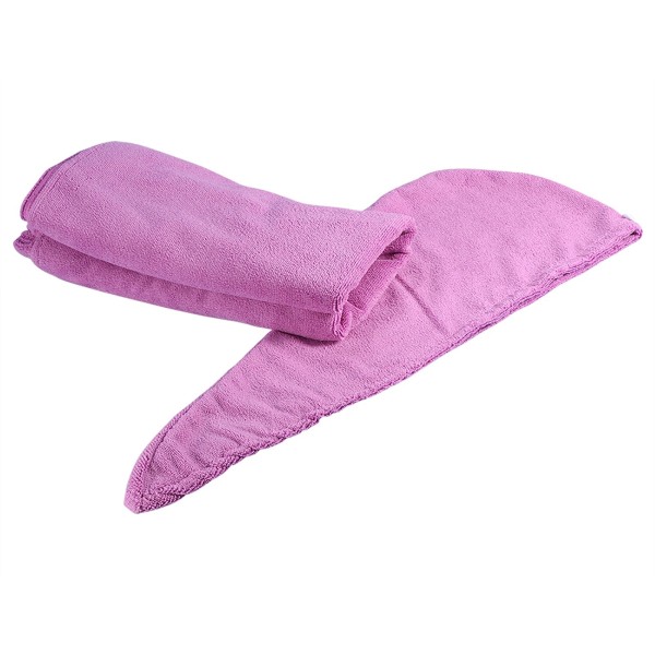 Unbranded Women Soft Spa Bath Body Wrap Set Towel Bathrobe