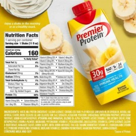 Leche Líquida Premier Protein Sabor Banana 4pack                                                                                                      