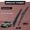 OTUAYAUTO Rear Wiper Back Arm Blade Set - Replacement for