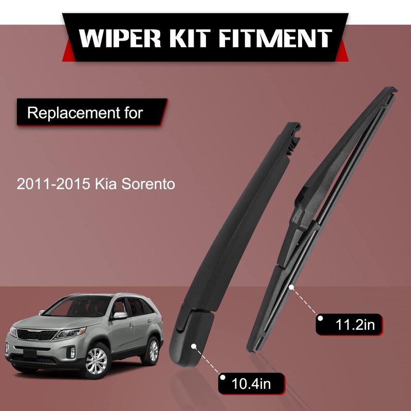 OTUAYAUTO Rear Wiper Back Arm Blade Set - Replacement for