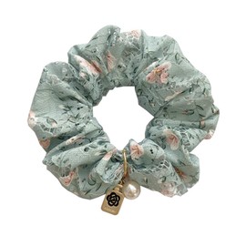 Korean Fresh Elegant Lace Hair Scrunchies - Fashion Embroidered Fabric Hair Ties - Korean Head Flower Accessories