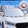 Magnetic Windshield Snow Cover for Cars & SUVs – Reflective