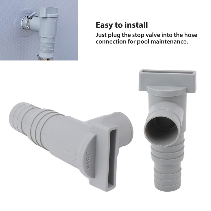 Pool Shut Off Valve PVC Simple Installation Pool Plunger Valves