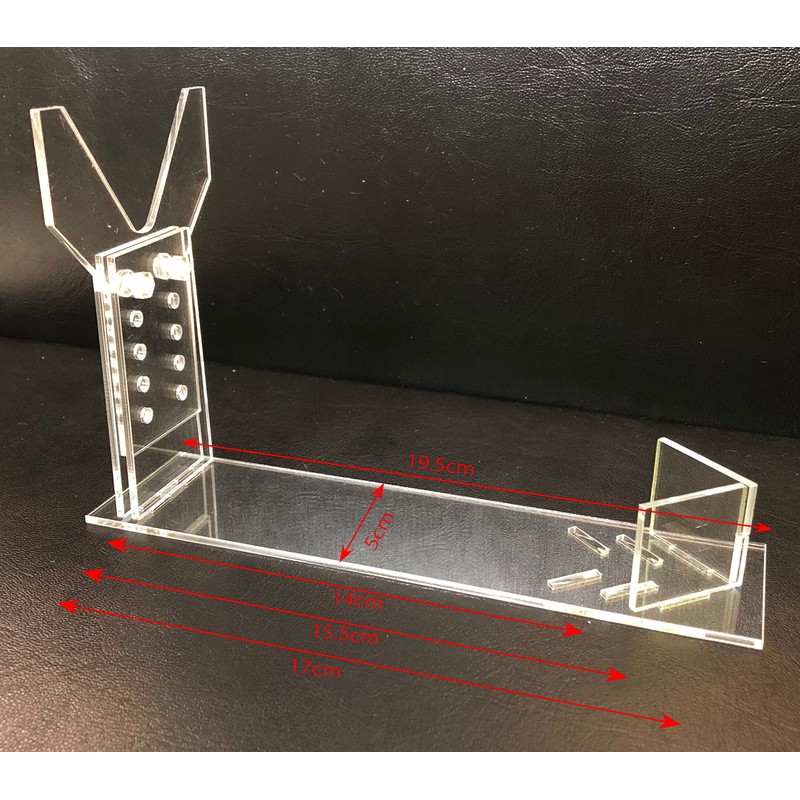 NYSh Model Gun Stand Display Handgun Size Adjustment Transparent Display