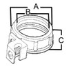 Morris 14578 Insulated Throat Grounding Bushing, Zinc Die Cast, Aluminum