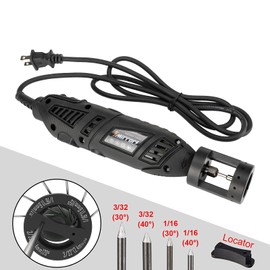 12-Guides 4 Angles Tungsten Grinder Cut-Off Slot-3mirrors ALUMINUM Tungsten Electrode Sharpener Grinder Flat Grinding Block, 5 Double Sided Diamond Grind Wheels, 2 CNC Mandrels