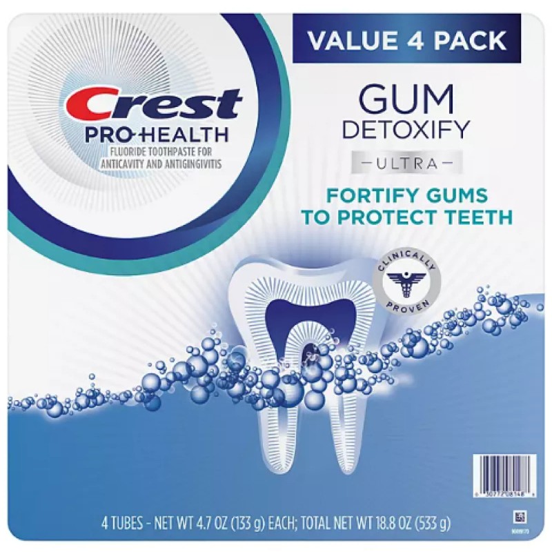 Crest Gum Detoxify Ultra Toothpaste, 4.7 oz., 4 pk.