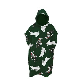 South Sydney Rabbitohs NRL Rugby League Kids Youth Hooded Beach Towel