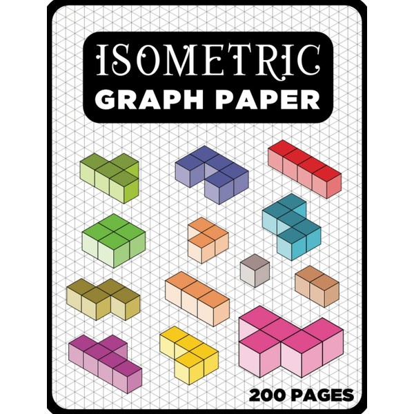 Isometric Graph Paper 1/4: Diagonal Graph Paper, Isometric Graph Paper