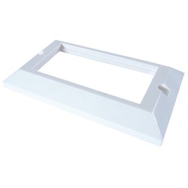 4 Port AV FACEPLATE Bevelled, Wall Plates and Floor Boxes Audio Visual Cable, Qty X 1 | 20-0003