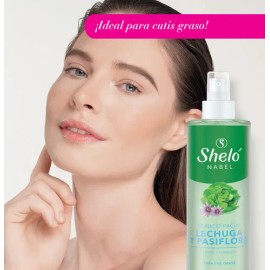 Tónico Facial con Lechuga y Pasiflora, Control Antiacné, Piel Grasa, Uso Día y Noche, 265 ml