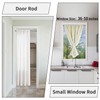 Tension Rod, Never Rust, Non-Slip, No Drill Short Shower Curtain