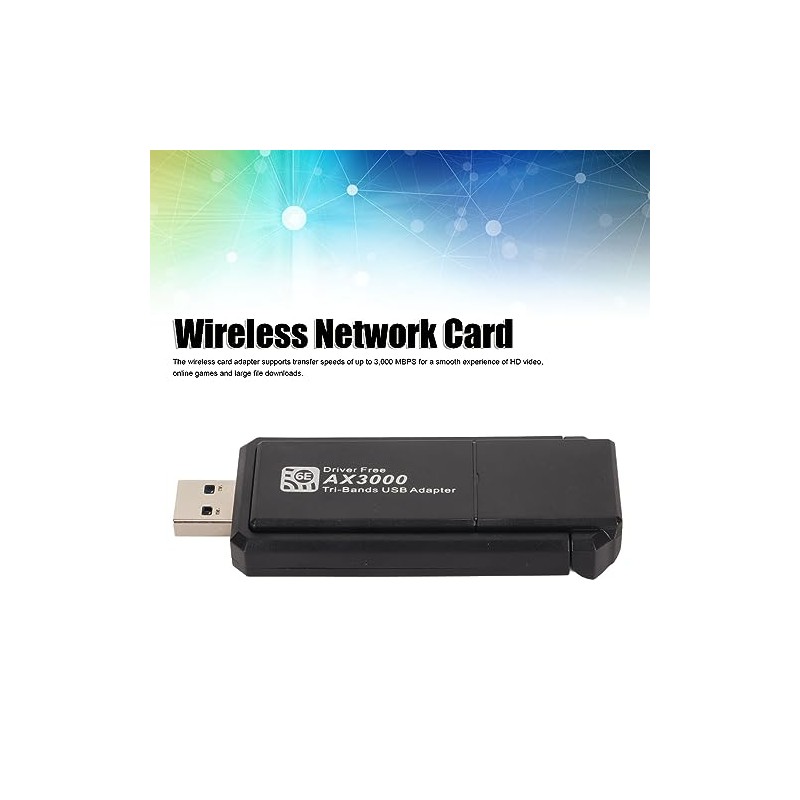 Adaptador WiFi USB para PC - WiFi 6E 5400Mbps, Triple