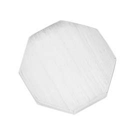 NKlaus Selenite Octagon Charging Plate 8 x 7.5 cm - For Gemstone Charging, Reiki & Spiritual Cleansing, Ideal for Meditation, Feng Shui & Chakra Work