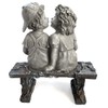 Lily’s Home First Kiss Resin Garden Statue, Little Girl and