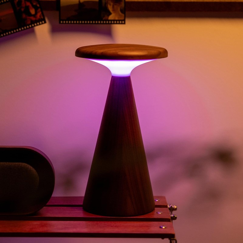 Gingko Design Sylva Table Lamp – Mini, Walnut | Compact