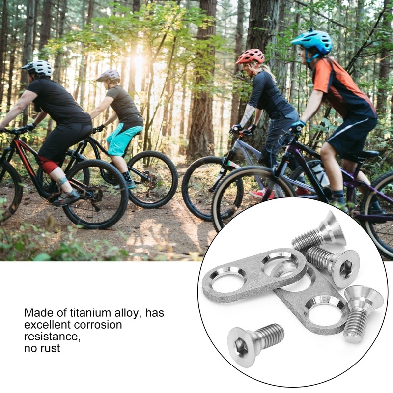 Mountain Bike Pedal Cleats Mounting Screws and Washers Titanium Alloy