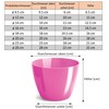 PECZEKO Flower Pot Shiny Plastic Planter Decorative Pot for Large