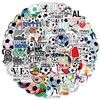 100Pcs Cute Cartoon Soccer Stickers - Football Graffiti Decals for