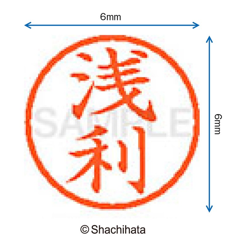 Shachihata Stamp Name 6 Correction Stamp XL - 6 Stamp