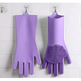 Total Supplier Guantes De Silicon Multiusos Lavatrastes Unitalla Lava Trast