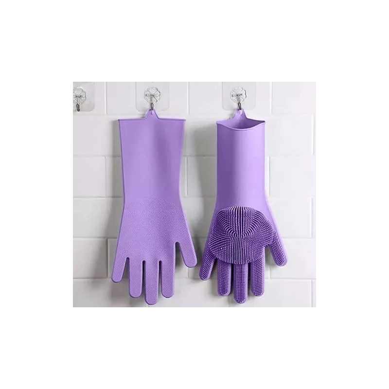 Total Supplier Guantes De Silicon Multiusos Lavatrastes Unitalla Lava Trast