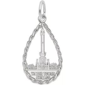 Rembrandt Sterling Silver Chicago Water Tower Charm by Rembrandt