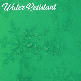 Grandisk Christmas Rectangle Tablecloth Waterproof Wrinkle Free Snowflake Jacquard Fabric Table Cloth for Xmas Winter Holiday New Year Washable Table Cover for Party Picnic Dinner Decor