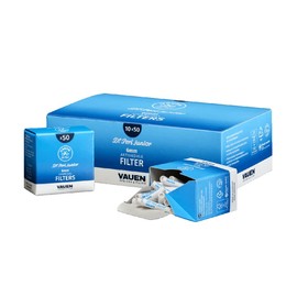 Dr. Perl Filter 20045 Dr. Perl-Vauen 6 mm 10 Boxes of 50 Filters 6 mm Activated Carbon Filter, Paper