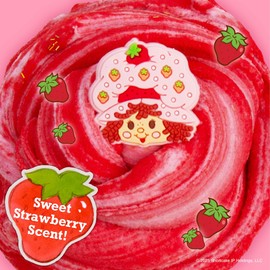 Strawberry Shortcake Scented Cloud Slime, Fluffy Slime, Strawberry Shortcake Toys, Strawberry Shortcake Birthday Party Favors for Kids 8-12, Cute Strawberry Stuff, Strawberry Shortcake Accessories