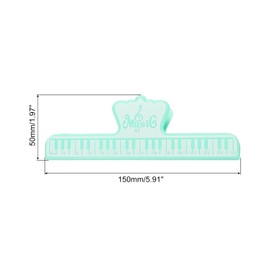 QUARKZMAN Musiknoten Clip Seitenhalter ABS für Klavier Notenständer Musikbuch Blatt Wichtige Dokumente Grün